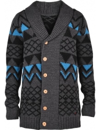 Lightning Bolt Casaco Acid Knitted Overcoat